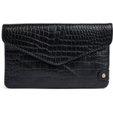DEPECHE Fashion Favourites croco pung i skind Purse / Credit card holder 343 Black croco