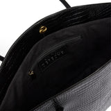 DEPECHE Fashion Favourites croco shopper i skind Shopper 264 Black Croco