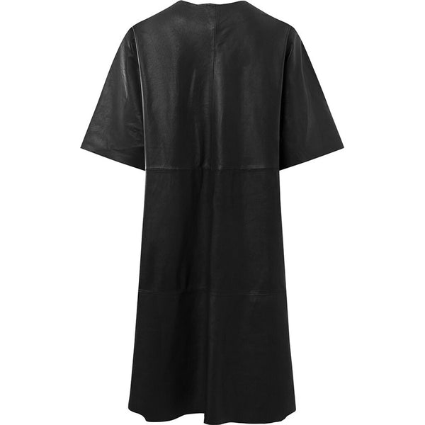 Depeche leather wear Feminin Rikke kjole i blød skindkvalitet Dresses 099 Black (Nero)