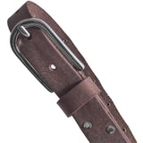 DEPECHE Feminint bælte med nitter Belts 015 Brown