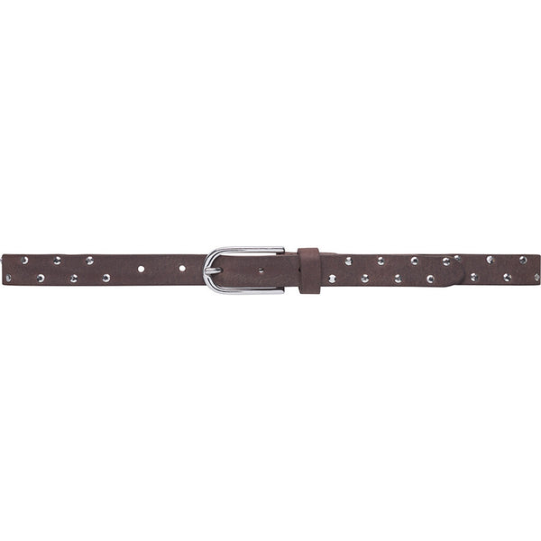 DEPECHE Feminint bælte med nitter Belts 015 Brown