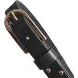 DEPECHE Feminint bælte med nitter Belts 099 Black (Nero)