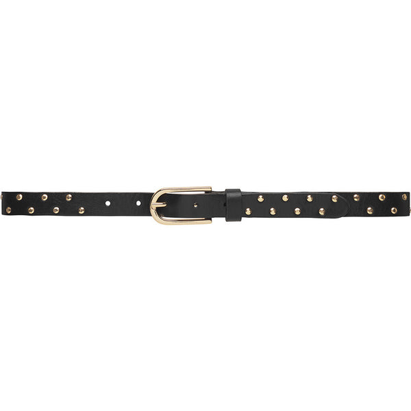 DEPECHE Feminint bælte med nitter Belts 099 Black (Nero)