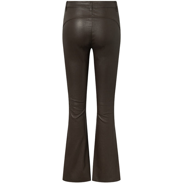 Depeche leather wear Flare RW Cleo læderbuks i blød og lækker kvalitet Pants 008 Chocolate