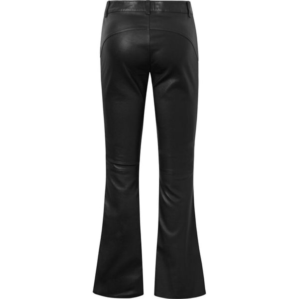 Depeche leather wear Flare RW Cleo læderbuks i blød og lækker kvalitet Pants 099 Black (Nero)