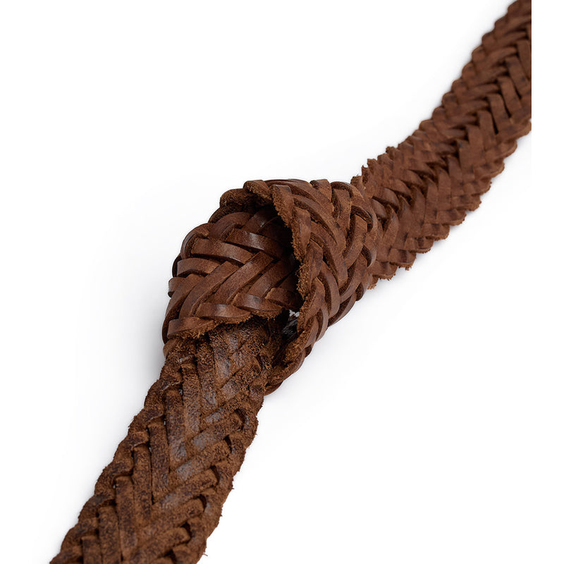DEPECHE Flettet bælte Belts 014 Cognac