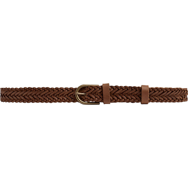 DEPECHE Flettet bælte Belts 014 Cognac
