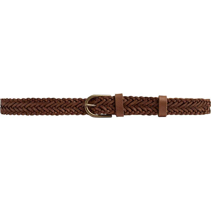 DEPECHE Flettet bælte Belts 014 Cognac