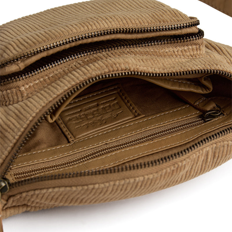 DEPECHE Fløjl bumbag Bumbag 013 Tan