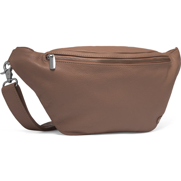 DEPECHE Funktionel og smuk bumbag i skind Bumbag 038 Dusty taupe