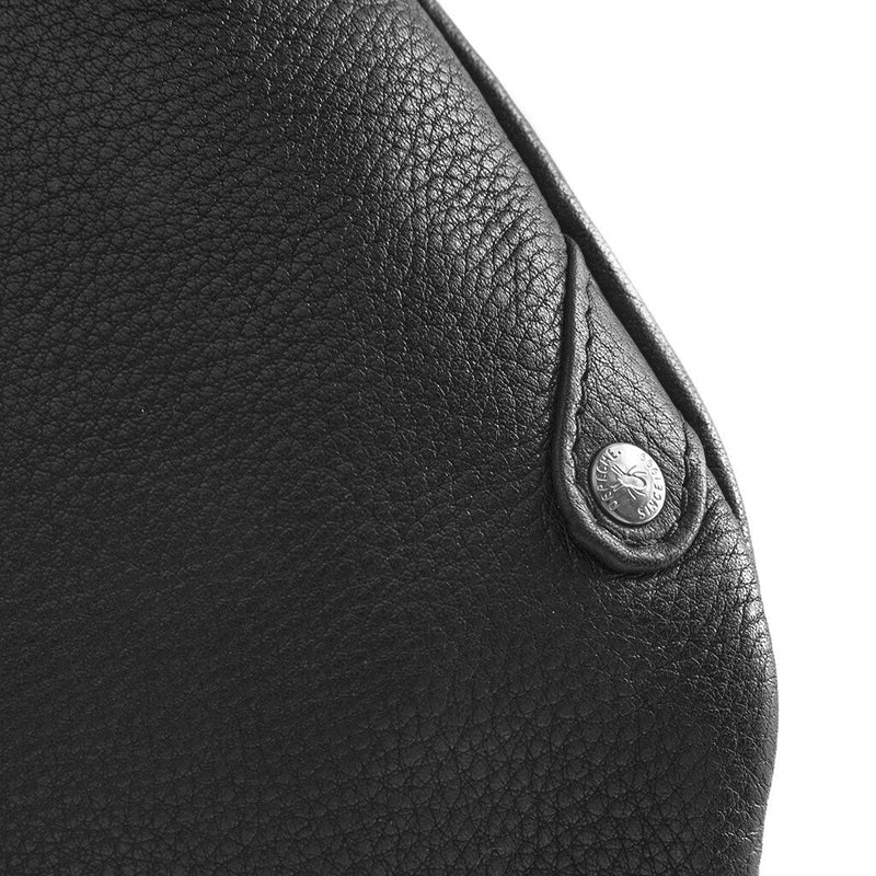 DEPECHE Funktionel og smuk bumbag i skind Bumbag 099 Black (Nero)