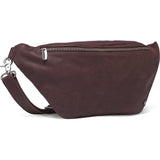 DEPECHE Funktionel og smuk bumbag i skind Bumbag 161 Dark brown