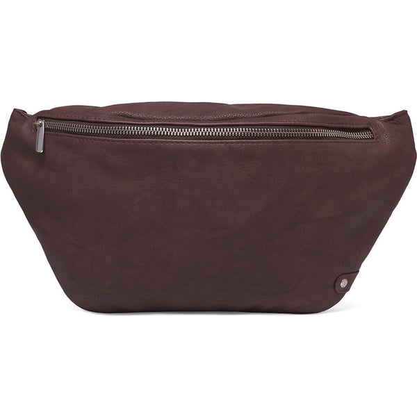 DEPECHE Funktionel og smuk bumbag i skind Bumbag 161 Dark brown