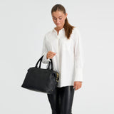 DEPECHE Golden Chic Handbag Shoulderbag / Handbag 099 Black