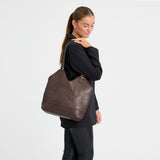 DEPECHE Golden Chic håndtaske Shoulderbag / Handbag 106 Coffee
