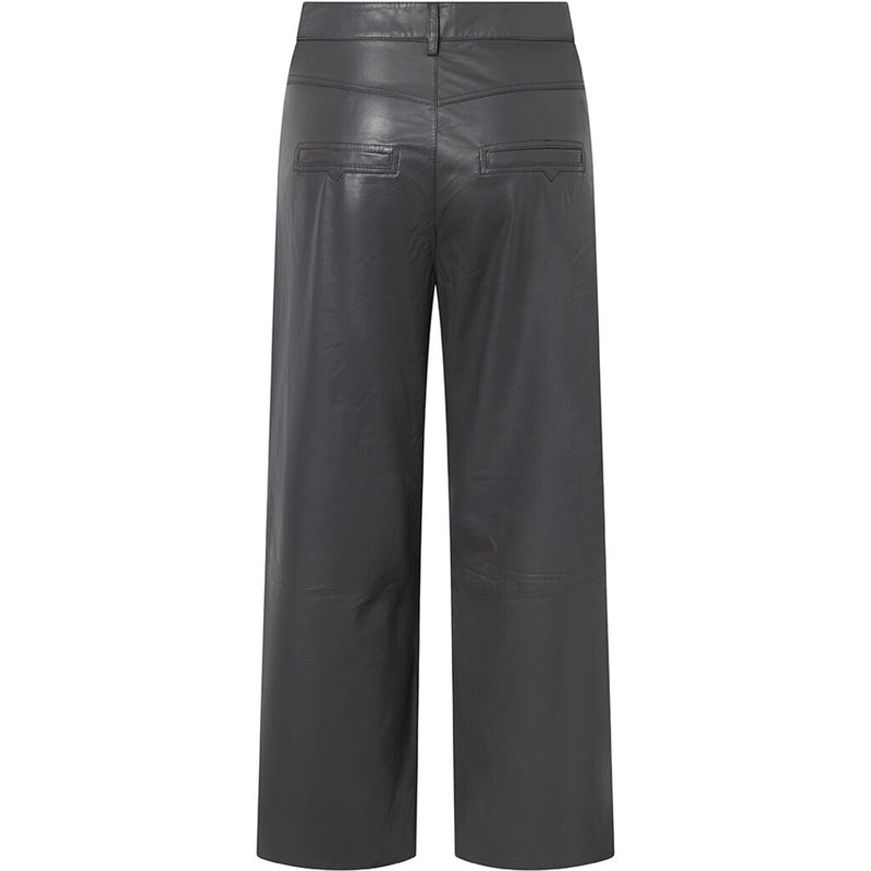 Depeche leather wear HW Regular fitting Boa læderbukser Pants 024 Antracit