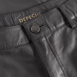 Depeche leather wear HW Regular fitting Boa læderbukser Pants 024 Antracit