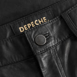 Depeche leather wear HW Regular fitting Boa læderbukser Pants 099 Black (Nero)