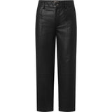 Depeche leather wear HW Regular fitting Boa læderbukser Pants 099 Black (Nero)