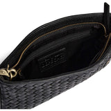 DEPECHE Håndflettet clutch taske i kalveskind Small bag / Clutch 099 Black