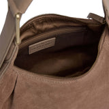 DEPECHE Håndtaske i ruskind og koskind Shoulderbag / Handbag 224 Taupe