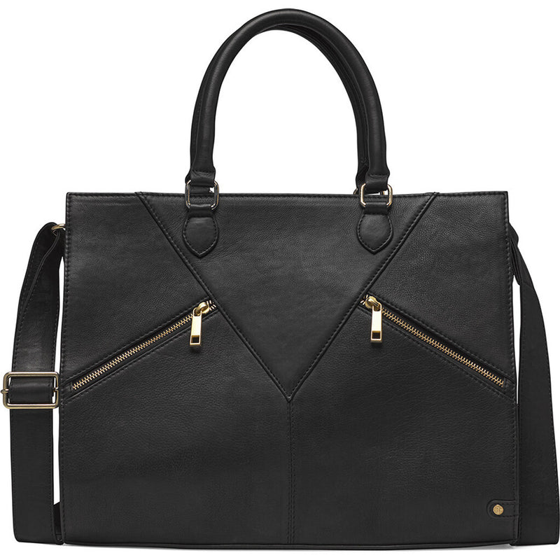 DEPECHE Håndtaske med lynlåsdetaljer Shoulderbag / Handbag 099 Black (Nero)