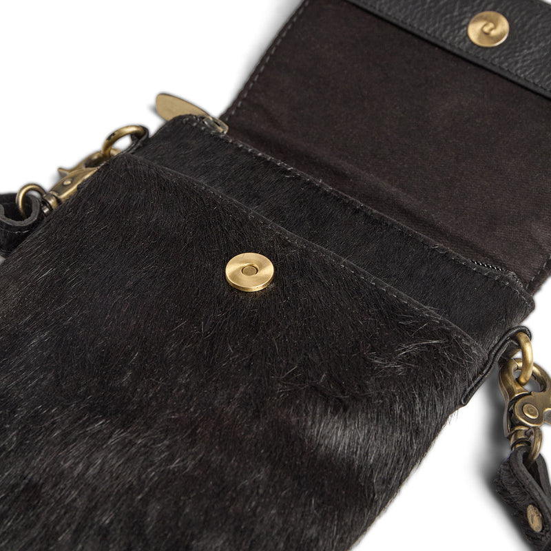 DEPECHE Hair-on mobiltaske Mobilebag 095 Jet Black