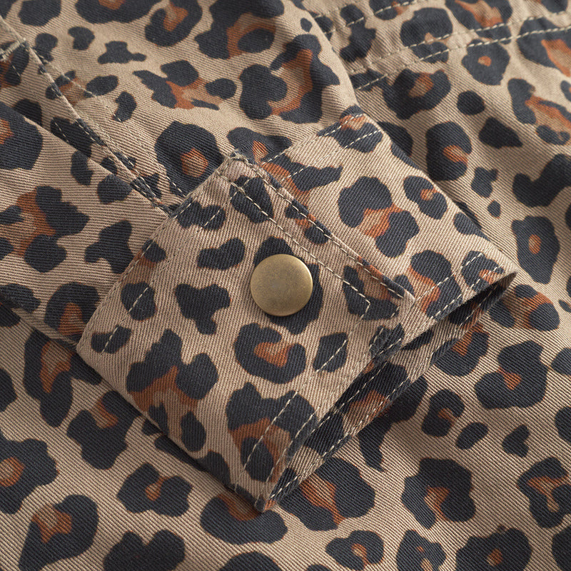 Depeche Clothing Jane jakke dekoreret med et smukt patch Jackets 261 Leopard Printed