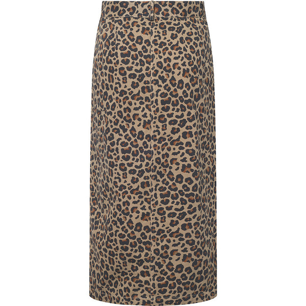 Depeche Clothing Jane pencil nederdel Skirts 261 Leopard Printed