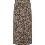 Depeche Clothing Jane pencil nederdel Skirts 261 Leopard Printed