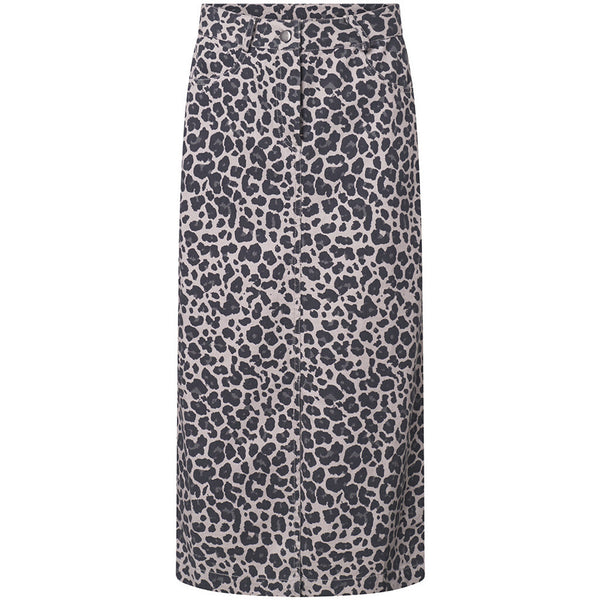 Depeche Clothing Jane pencil nederdel Skirts 281 Grey leo print