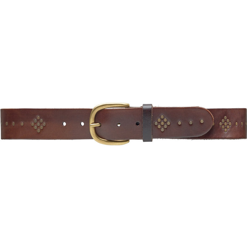 DEPECHE Jeans bælte dekoreret med hulmønstre Belts 015 Brown