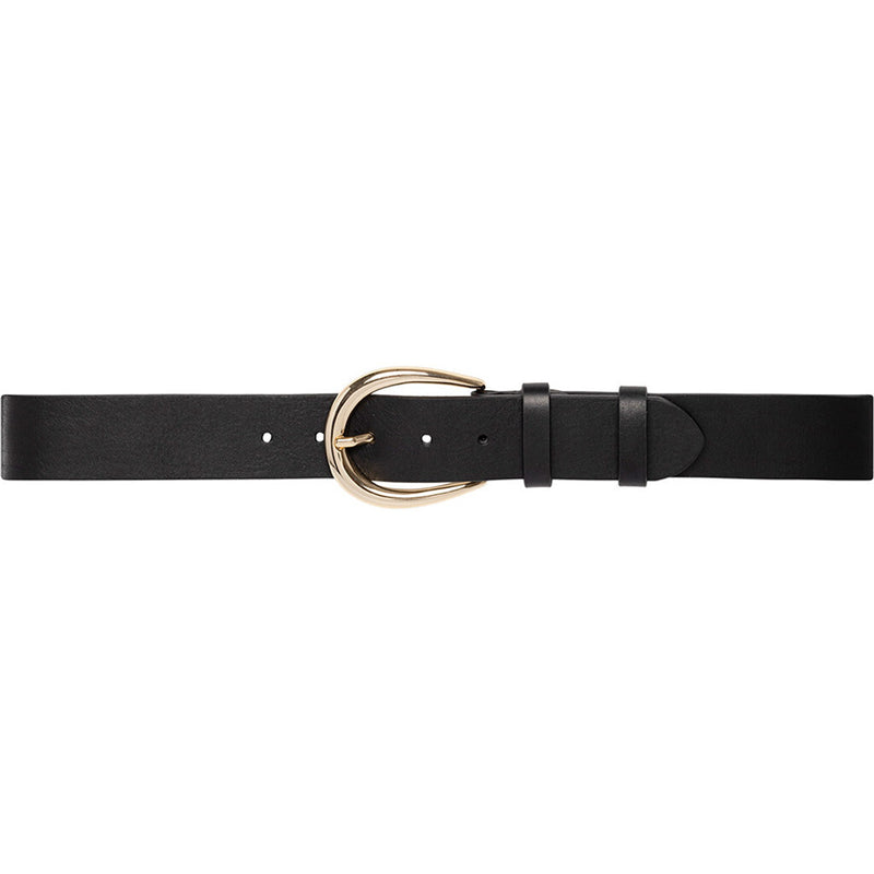 DEPECHE Klassisk bælte i lækker skindkvalitet Belts 099 Black (Nero)