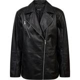 Depeche leather wear Jila Biker Blazer Blazer 099 Black