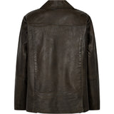 Depeche leather wear Jila Biker Blazer Jacket 054 Khaki