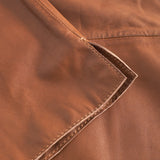 Depeche leather wear Julia kortærmet skindskjorte Shirts 005 Vintage cognac