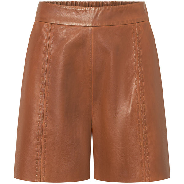 Depeche leather wear Julia skind shorts Shorts 005 Vintage cognac