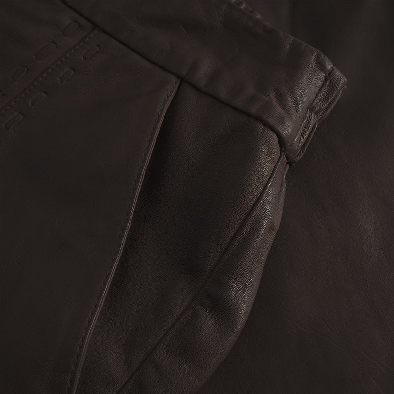 Depeche leather wear Julia skind shorts Shorts 008 Chocolate
