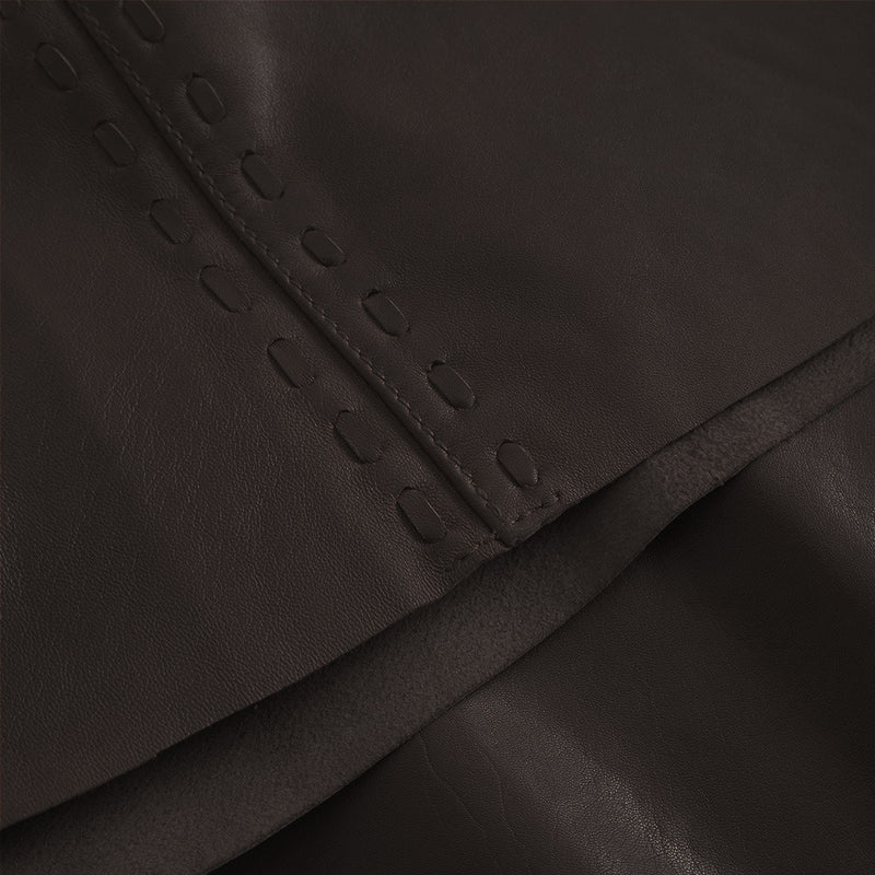 Depeche leather wear Julia skind shorts Shorts 008 Chocolate