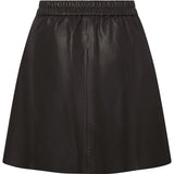 Depeche leather wear Julie a-formet skindnederdel Skirts 008 Chocolate