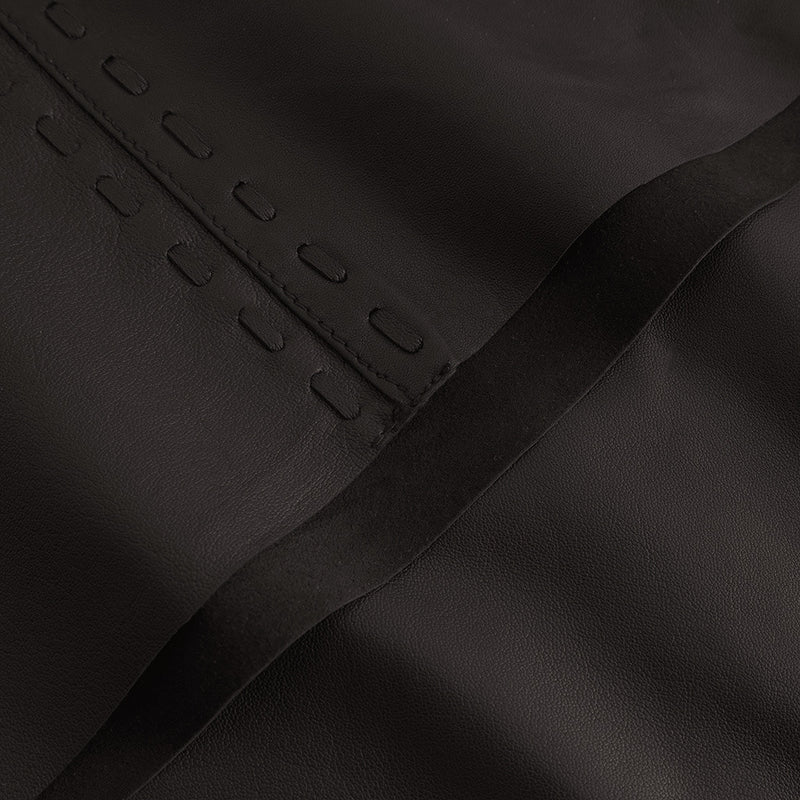 Depeche leather wear Julie a-formet skindnederdel Skirts 008 Chocolate
