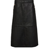 Depeche leather wear Kenya underknee skindnederdel Skirts 099 Black (Nero)