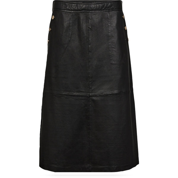 Depeche leather wear Kenya underknee skindnederdel Skirts 099 Black (Nero)