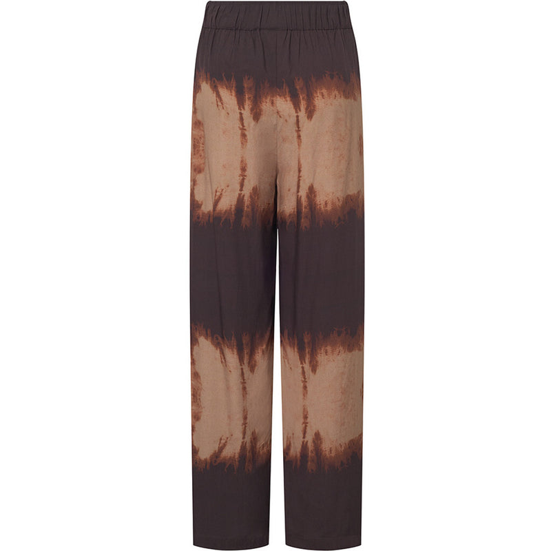 Depeche Clothing Kia bukser i det smukkeste print (RW) Pants 269 Brown Printed
