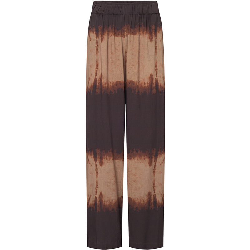 Depeche Clothing Kia bukser i det smukkeste print (RW) Pants 269 Brown Printed