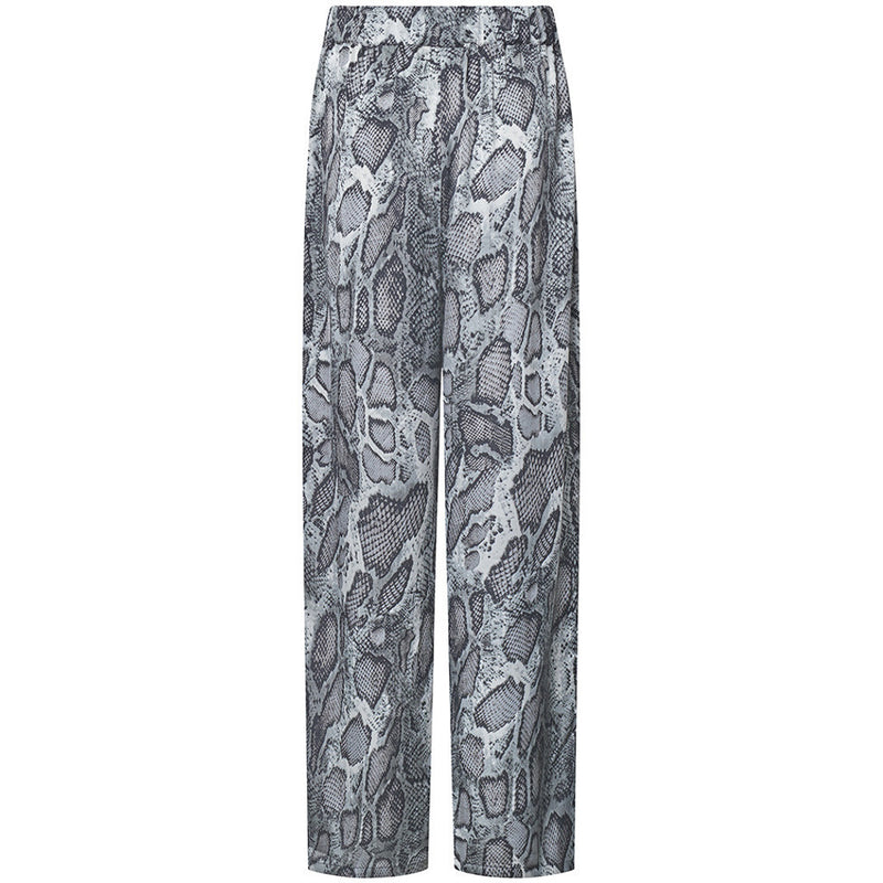 Depeche Clothing Kia bukser i det smukkeste snakeprint Pants 280 Grey Snake