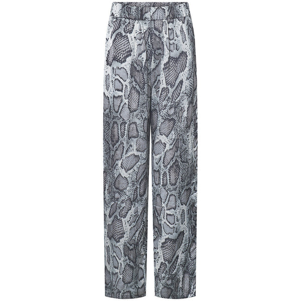 Depeche Clothing Kia bukser i det smukkeste snakeprint Pants 280 Grey Snake