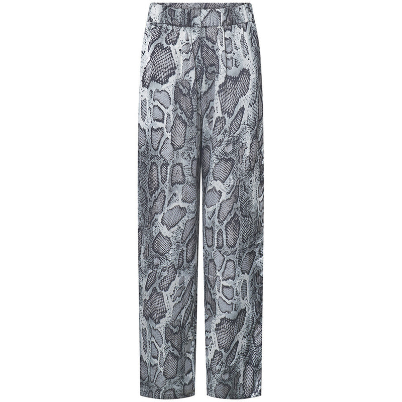 Depeche Clothing Kia bukser i det smukkeste snakeprint Pants 280 Grey Snake