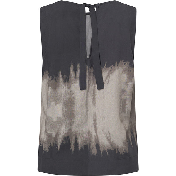 Depeche Clothing Kia top i det smukkeste print Tops 268 Grey Printed