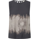 Depeche Clothing Kia top i det smukkeste print Tops 268 Grey Printed